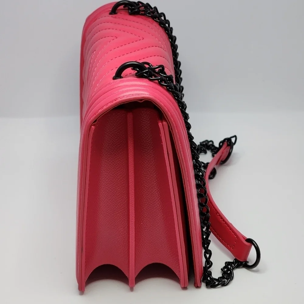 Fuschia Quilted Handbag